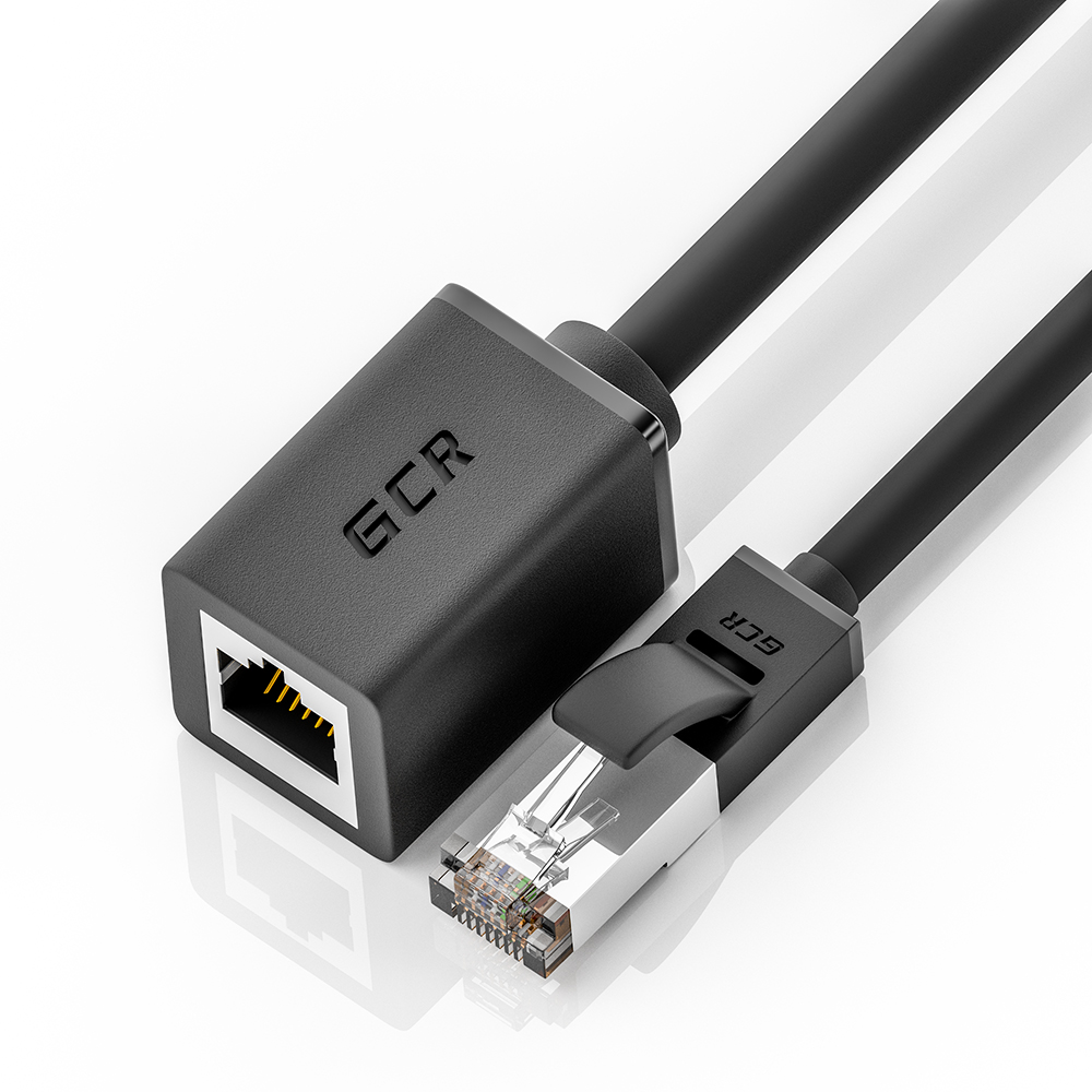 Удлинитель патч-корда FTP cat.6 10 Гбит/c RJ45M / RJ45F для подключения интернета
