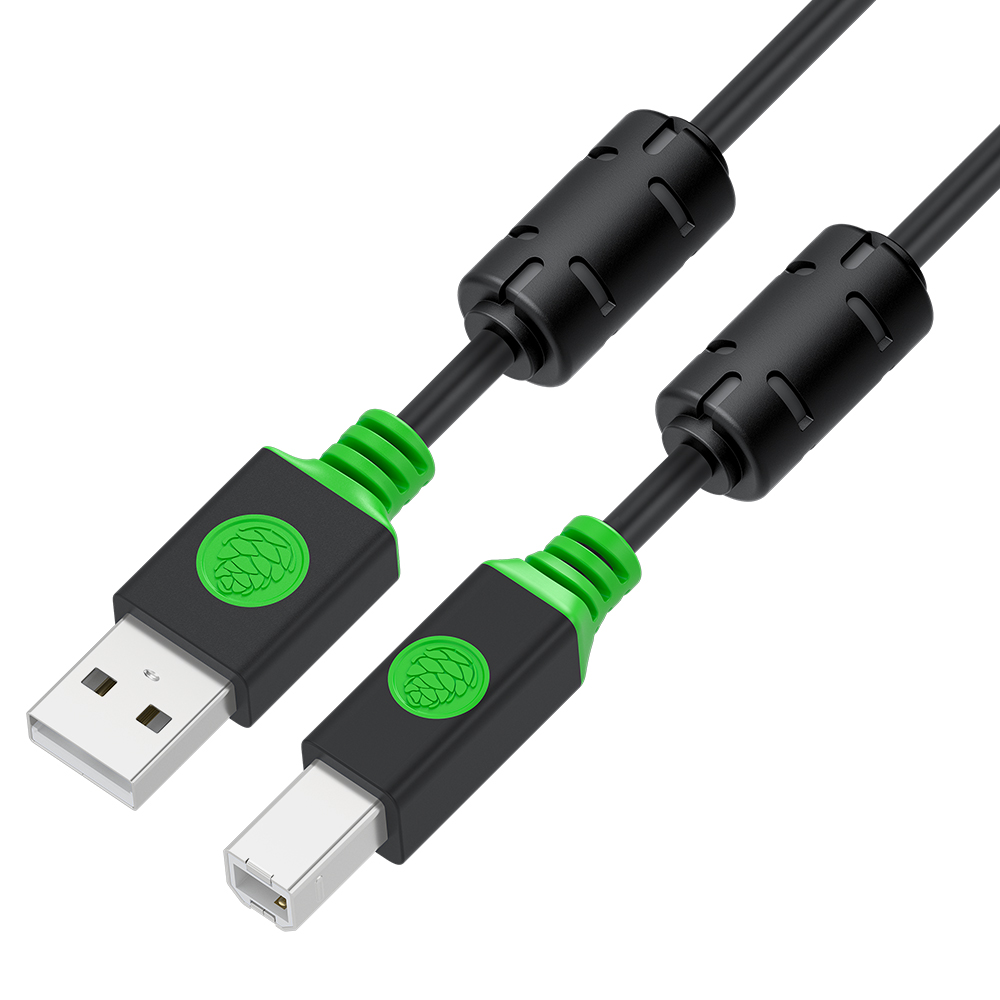 GCR PRO Кабель PROF USB 2.0 AM/BM ферриты экран армирование