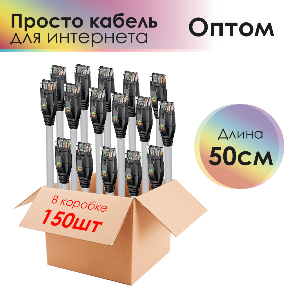 Патч-корд UTP LAN компьютерный кабель для подключения интернета cat 5e RJ45 1Гбит/c