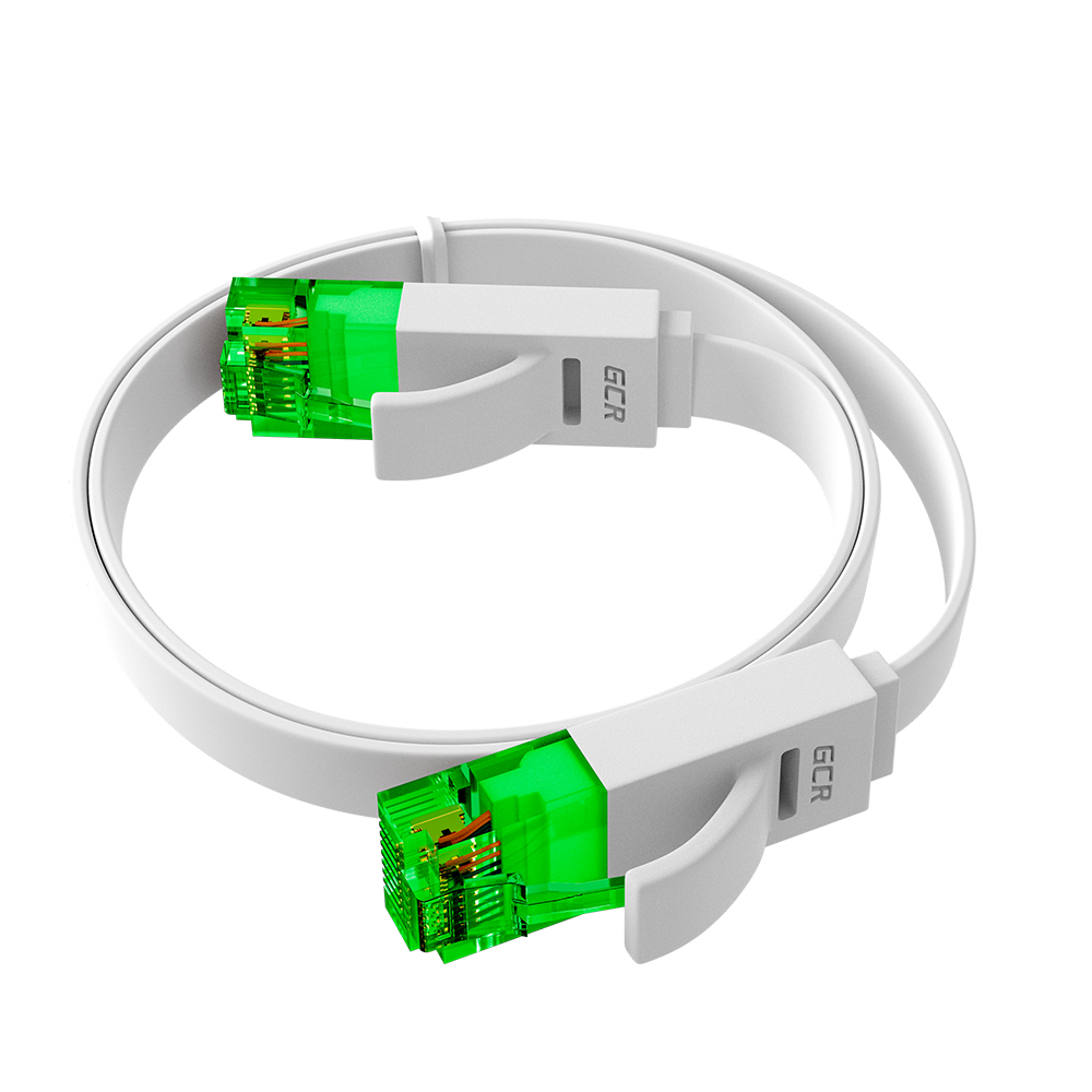 Патч-корд PROF плоский UTP cat.6 10 Гбит/с RJ45 LAN компьютерный кабель для интернета медный контакты 24K GOLD