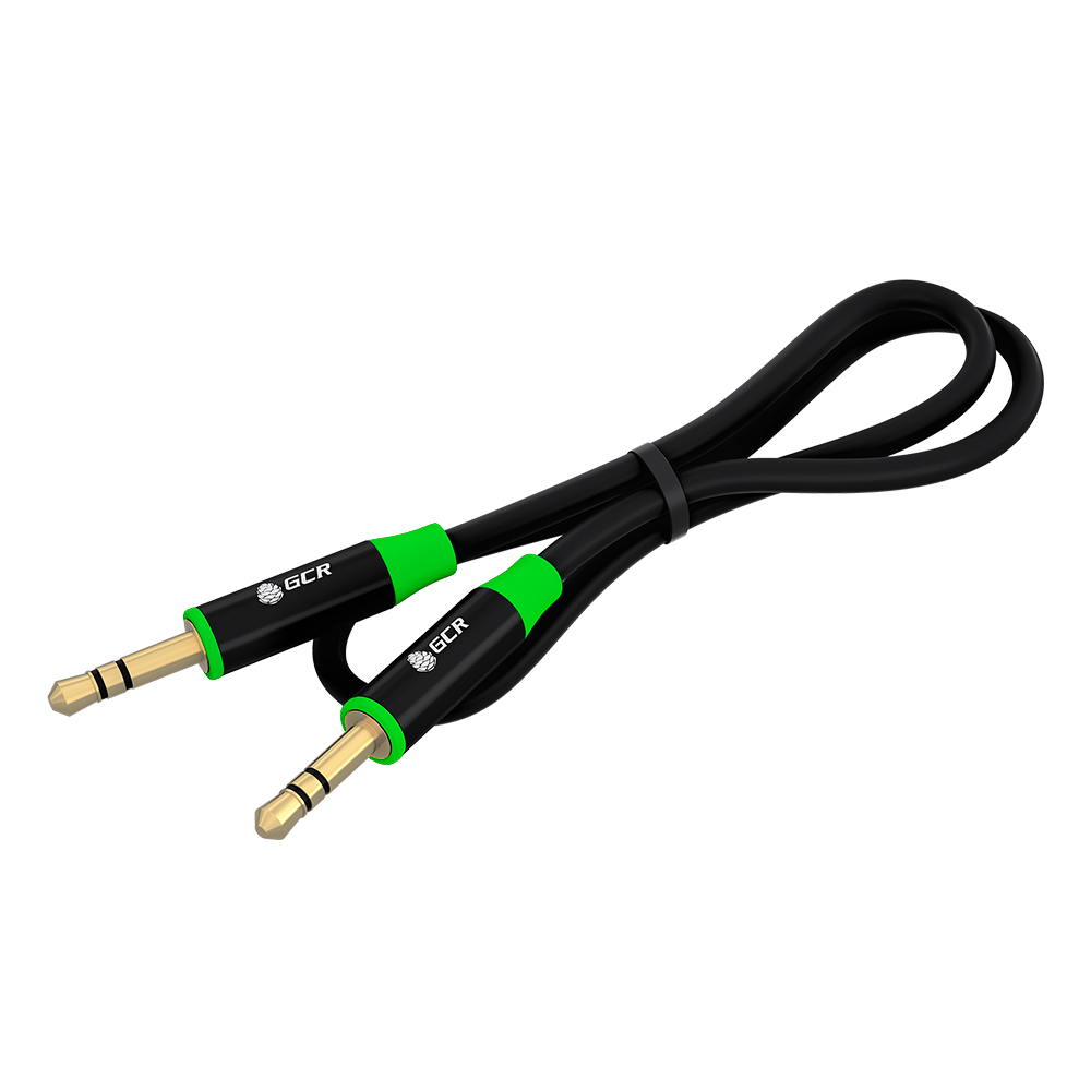Аудиокабель stereo jack 3.5mm M/M GOLD для колонки JBL Sony SVEN