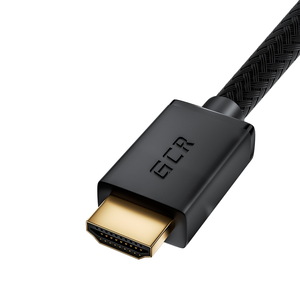 Кабель HDMI 2.0 верхний угол в оплетке нейлон UHD 4K60Hz 3D для Apple TV Smart TV PS4 монитора GOLD