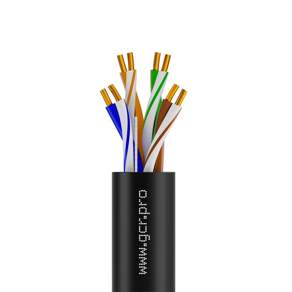 GCR Кабель LAN витая пара U/UTP Cat.5e медь 4х2х0,5 (24AWG) одножильный
