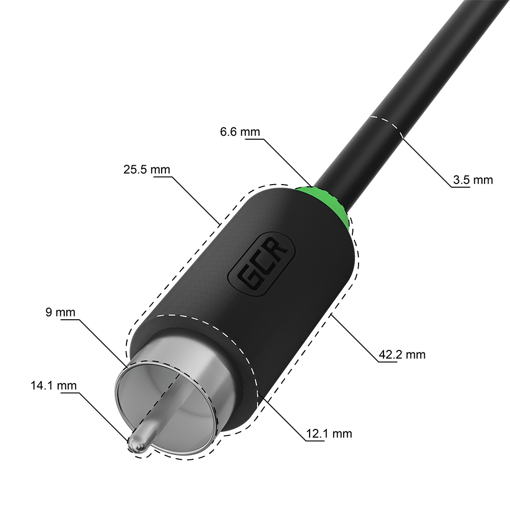 Кабель-переходник AUX jack 3.5mm M - 3 х RCA M стерео аудио и видеосигнал