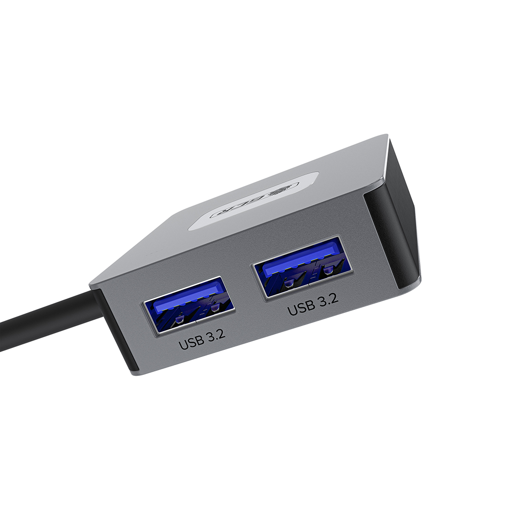 GCR PRO HUB 4в1 переходник USB-C/USB-A на 4 порта USB 3.2 10Gbps