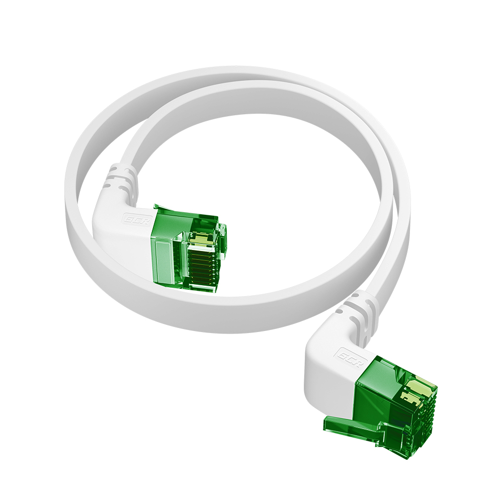 GCR PRO плоский угол верхний/нижний UTP Патч-корд кат.6 LSZH PROF прямой медь литой RJ45 T568B