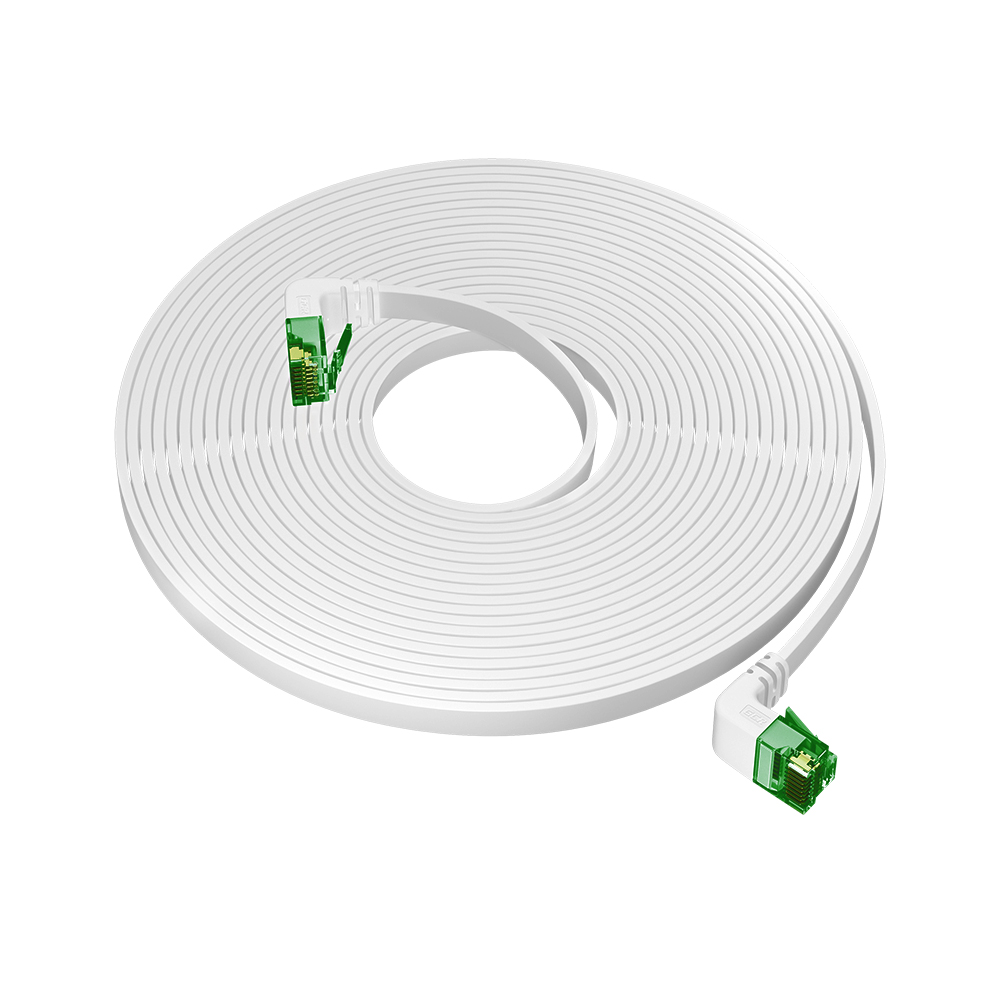 GCR PRO плоский угол верхний/верхний UTP Патч-корд кат.6 LSZH PROF прямой медь литой RJ45 T568B