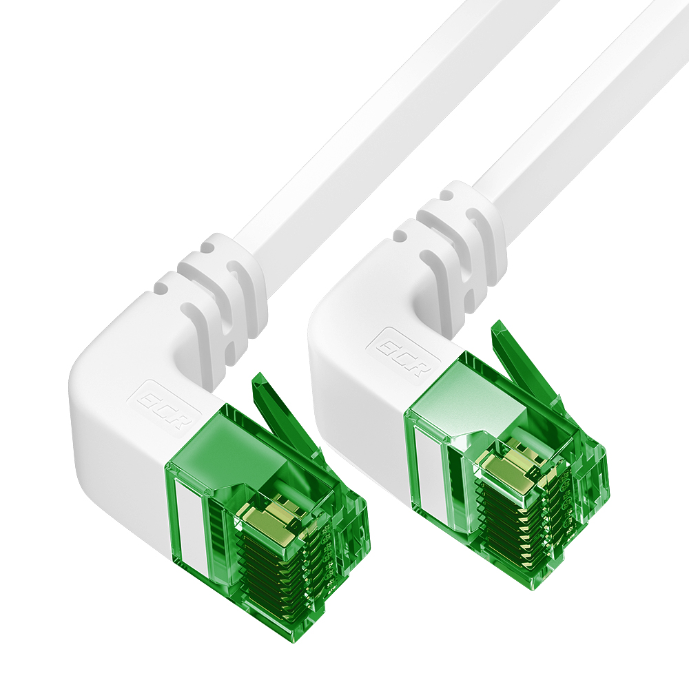 GCR PRO плоский угол верхний/верхний UTP Патч-корд кат.6 LSZH PROF прямой медь литой RJ45 T568B