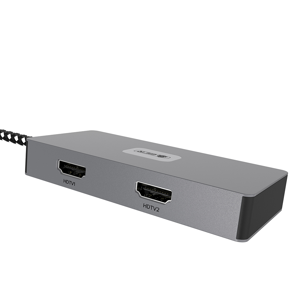 GCR PRO Док-станция 7в1 Type-C USB HUB 5Gbps PD 100W OTG 4K 30Hz HDMI