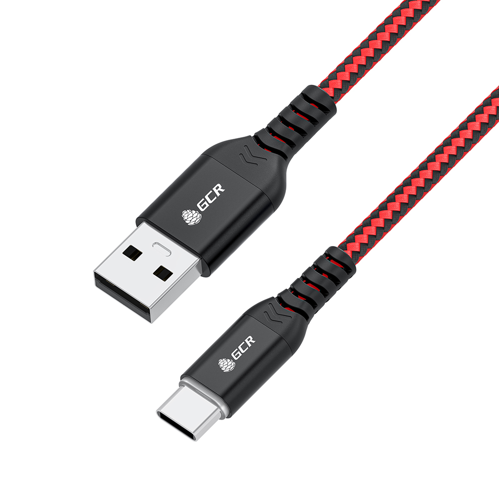 GCR PRO Кабель Type-C 60W PD быстрая зарядка текстиль