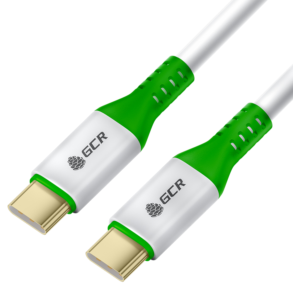 GCR PRO Кабель Type-C/Type-C 60W PD GOLD