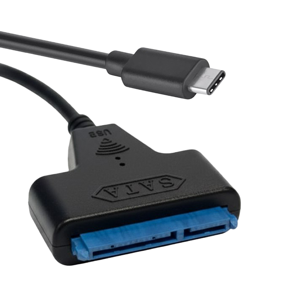 Кабель-конвертер USB Type C/ SATA для SSD и HDD 2.5" поддержка 3.5" с доп. питанием