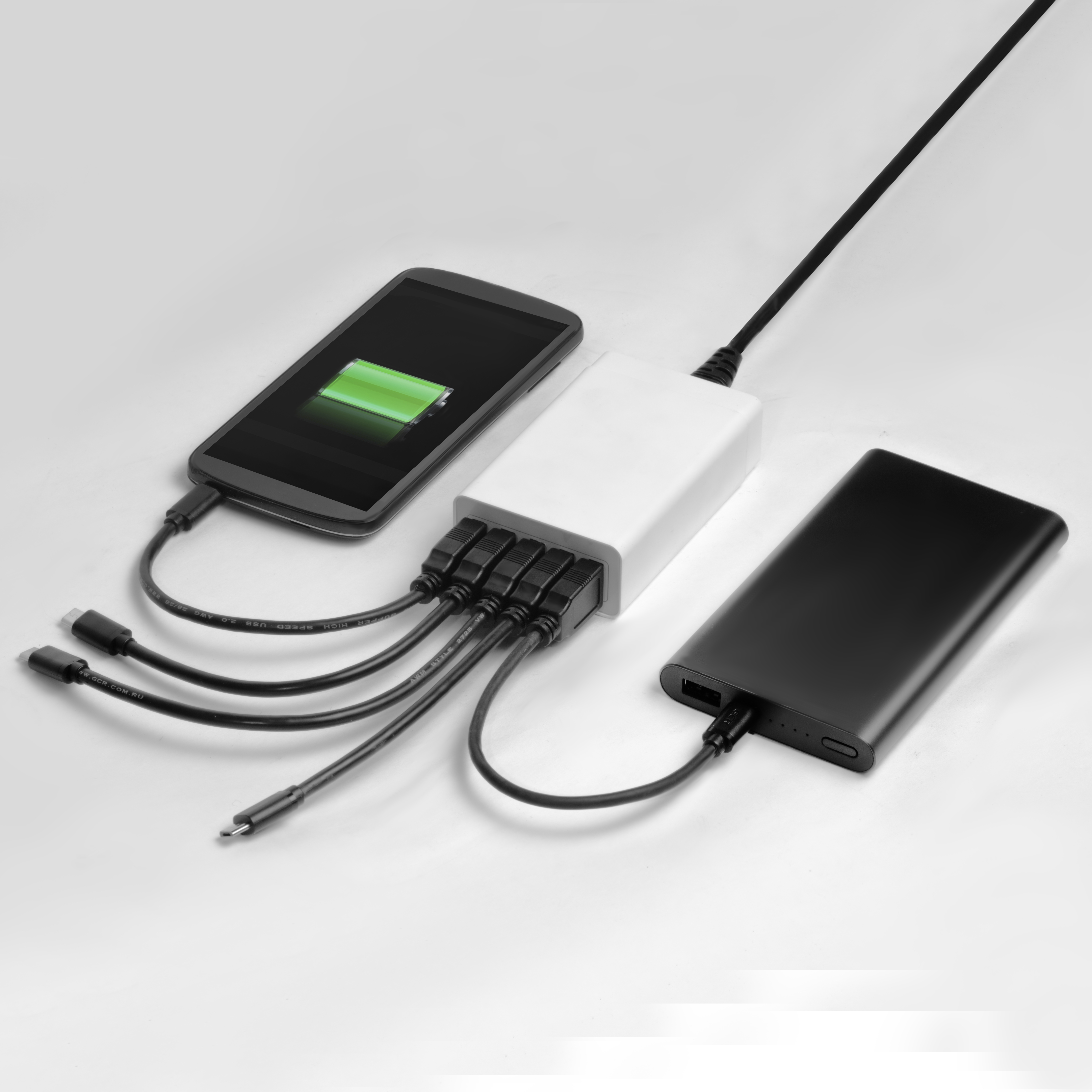 Сетевое зарядное устройство на 5 USB постов 5V/8А для iPhone, Samsung, Honor