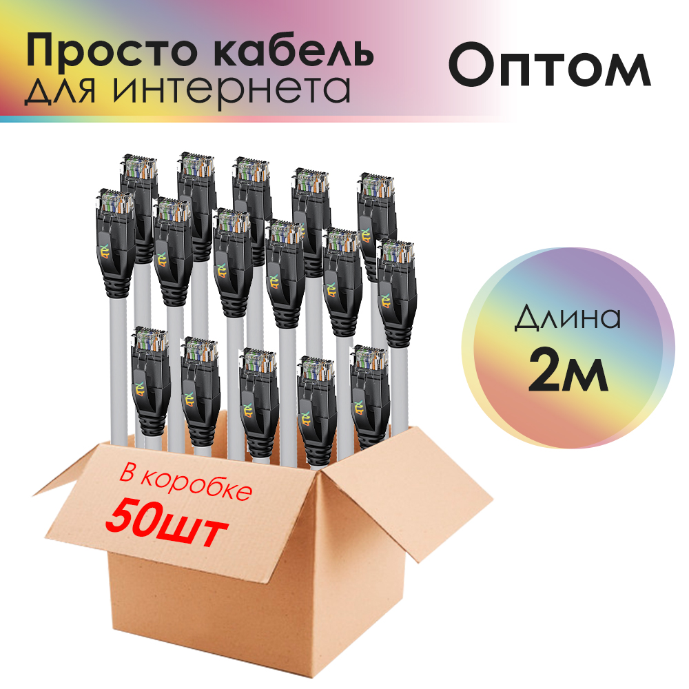 Патч-корд UTP LAN компьютерный кабель для подключения интернета cat 5e RJ45 1Гбит/c