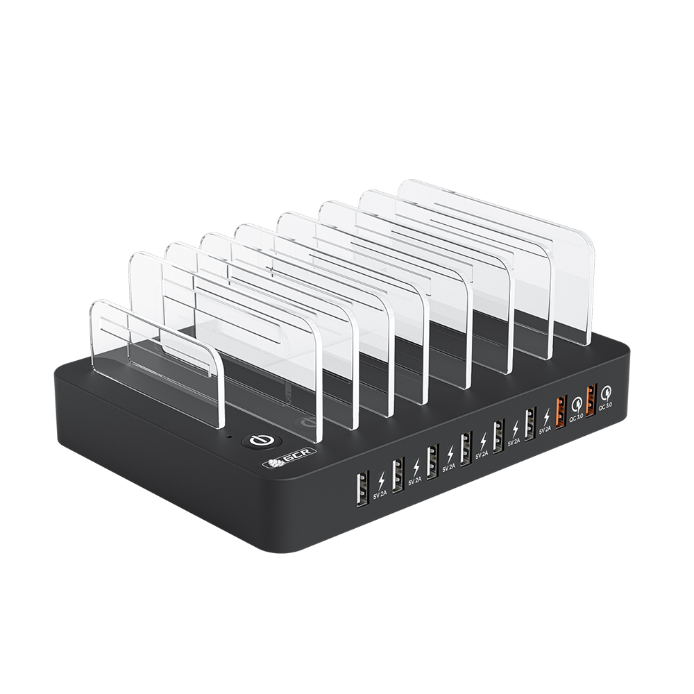 GCR PRO Зарядная станция на 8 портов USB поддержка QC3.0
