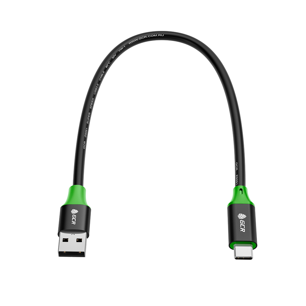 GCR PRO Кабель PROF Type-C USB 2.0 60W PD быстрая зарядка