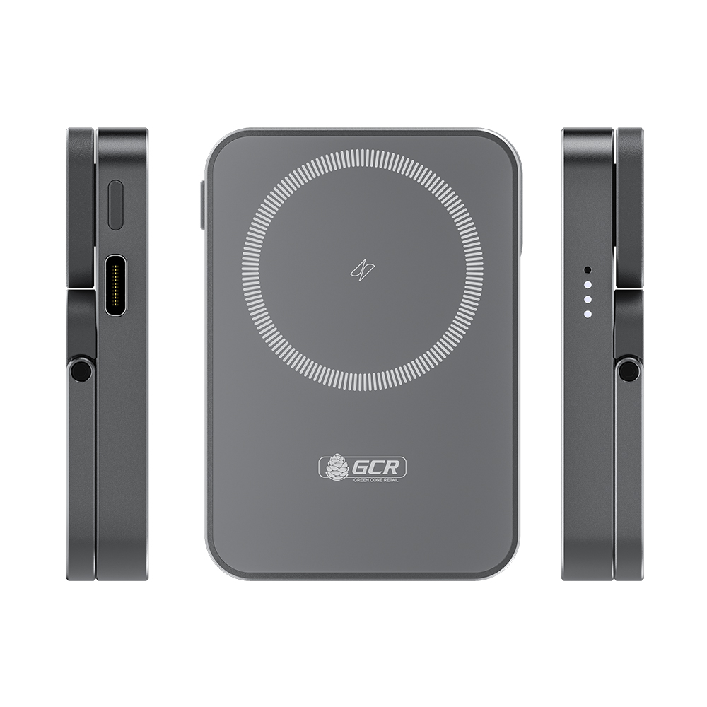 GCR PRO PowerBank магнитный 5000mAh MagSafe беспроводная зарядка PD 15W