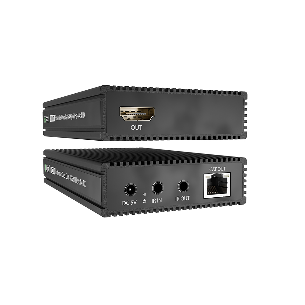 GCR PRO HDMI удлинитель по витой паре CAT5e/6 до 100м 4K@60Гц передатчик + приемник ИК-управление