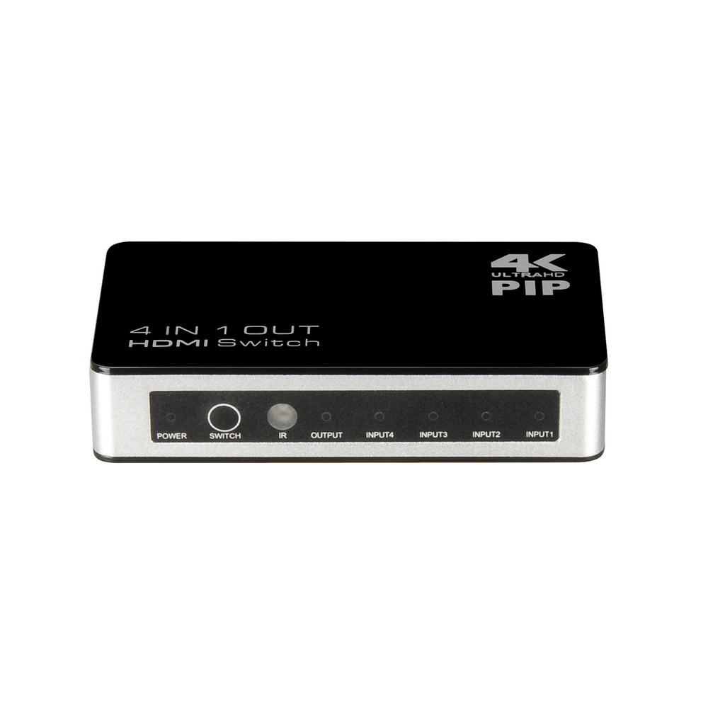 Переключатель HDMI 1.4,  4 устройства  к 1 монитору, 4K 30Hz для Smart TV, PS3, PS4, проектора, монитора, функция картинка в картинке, пульт ДУ