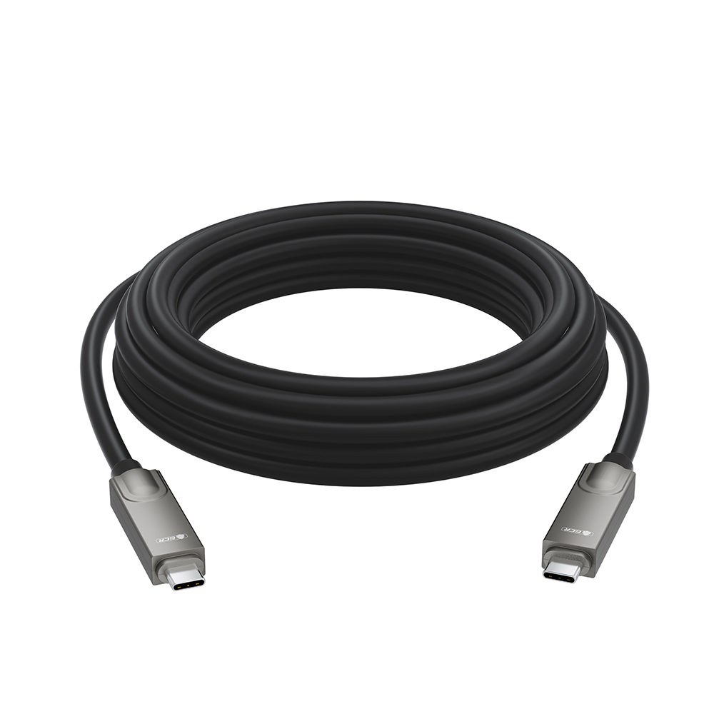 GCR PRO Кабель AOC Type-C оптический 8K60Hz 40Gbps PD 60W M/M