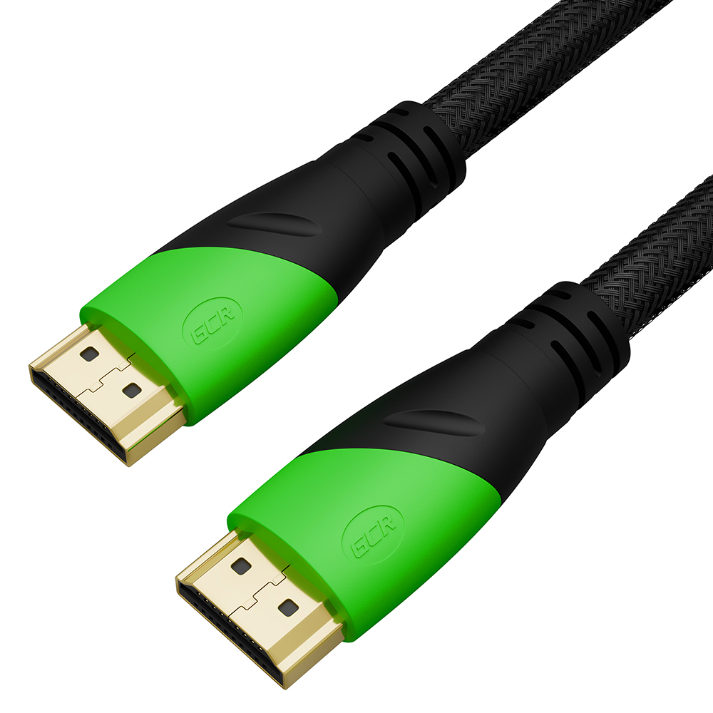 GCR PRO Кабель HDMI 2.0 3Х экран UHD 4K 60Hz 18 Гбит нейлон