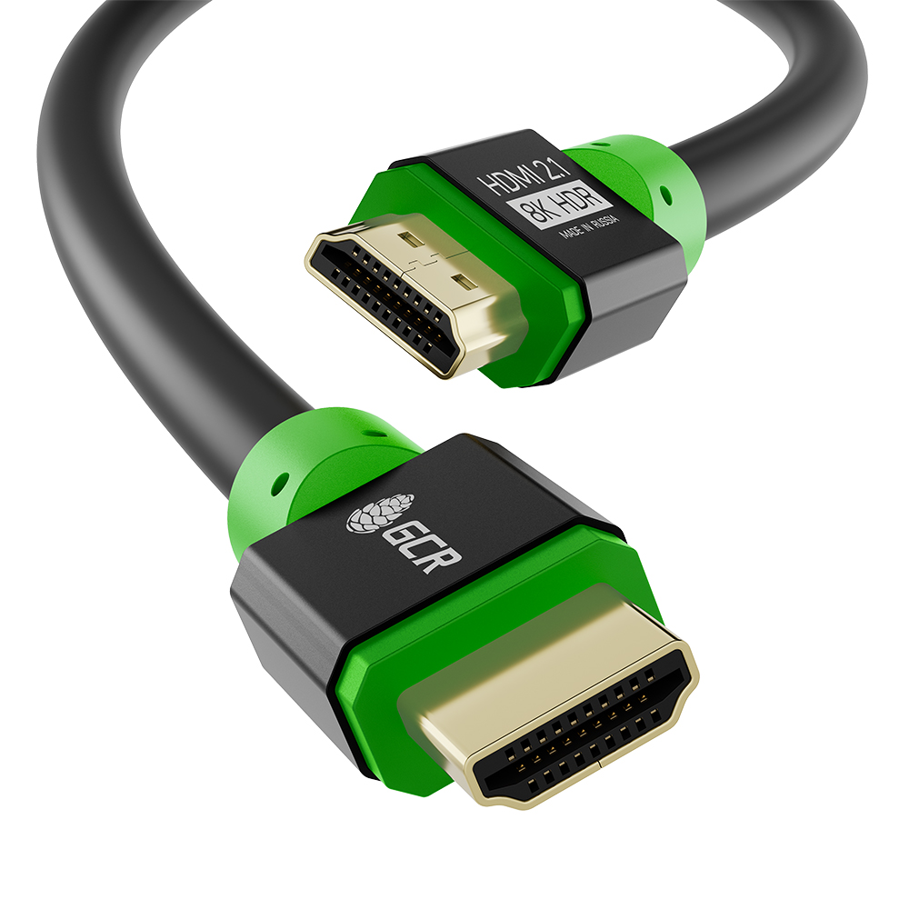 GCR PRO Кабель HDMI 2.1 3Х экран UHD 8K 60Hz 48 Гбит