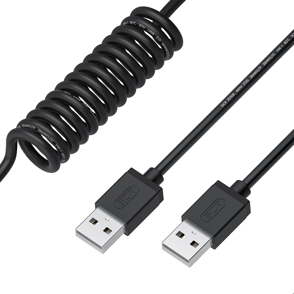 GCR PRO Кабель витой USB 2.0 AM/AM экран армирование