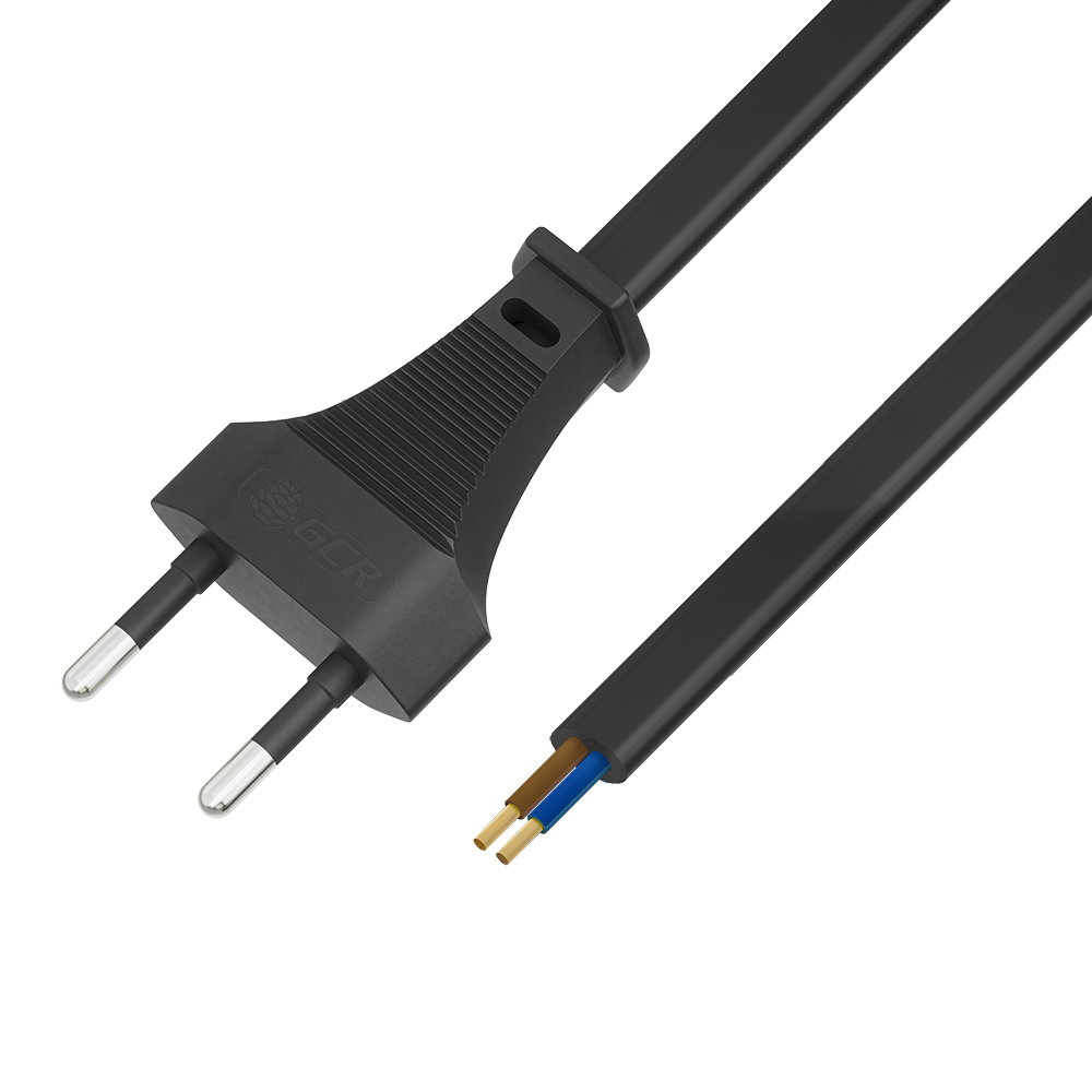 Кабель питания DIY плоская вилка - без разъёма 2*0.5mm