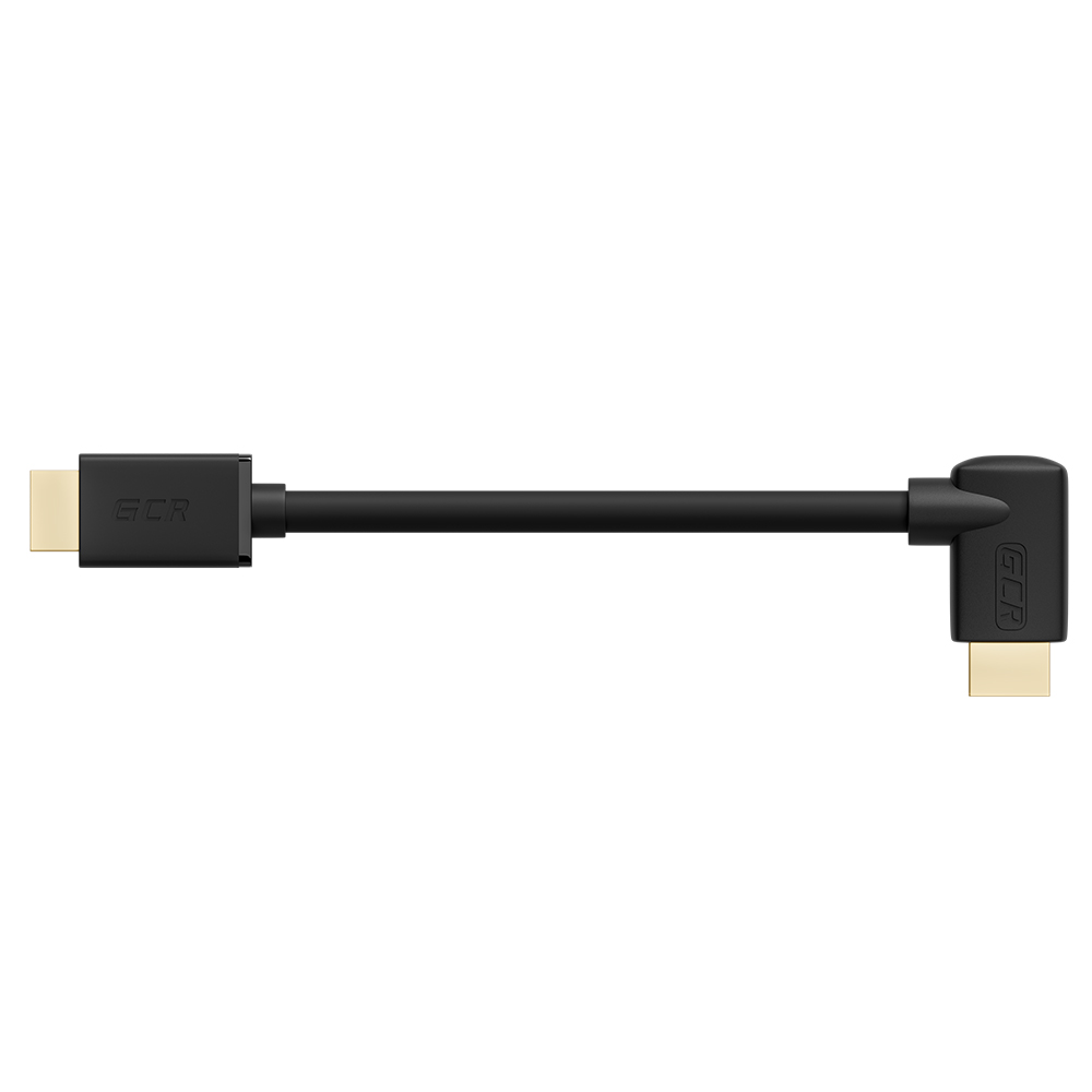 GCR Кабель HDMI 2.0 2Х экран UHD 4K 60Hz 18 Гбит правый угол