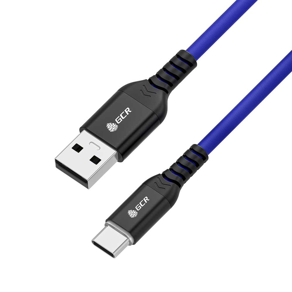 GCR PRO Кабель Type-C 60W PD быстрая зарядка текстиль