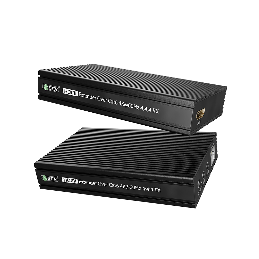 GCR PRO HDMI удлинитель по витой паре CAT5e/6 до 100м 4K@60Гц передатчик + приемник ИК-управление