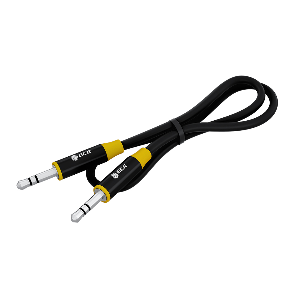 Аудиокабель stereo jack 3.5mm M/M GOLD для колонки JBL Sony SVEN