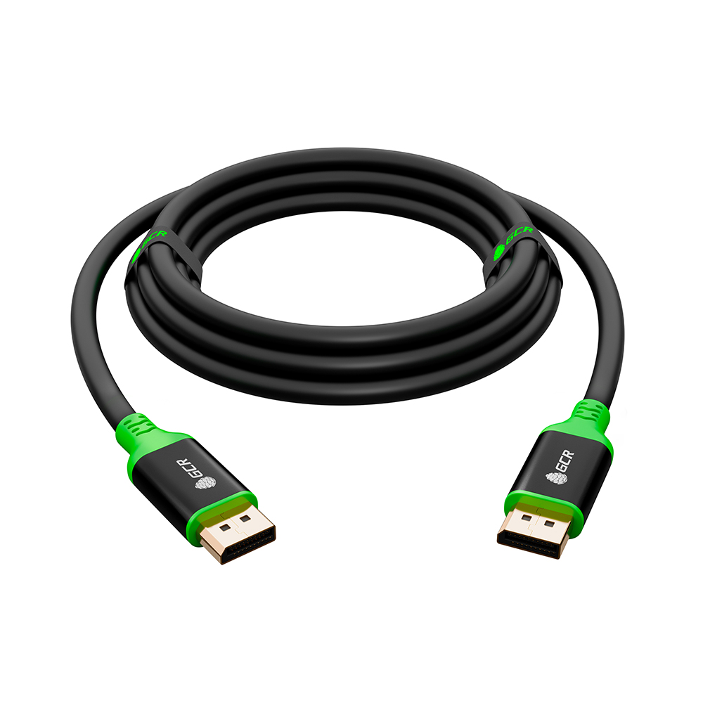 Кабель DisplayPort v1.2 4K 75Hz 5К 30Hz 21 Гбит/с металлический корпус для ТВ PS3 PS4 X-Box 360 Blue-Ray 24K GOLD