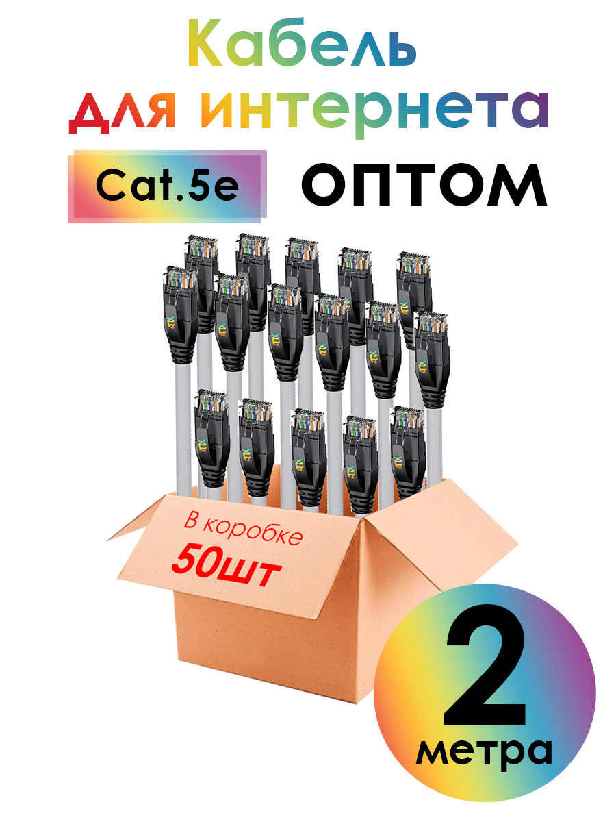 Патч-корд UTP LAN компьютерный кабель для подключения интернета cat 5e RJ45 1Гбит/c