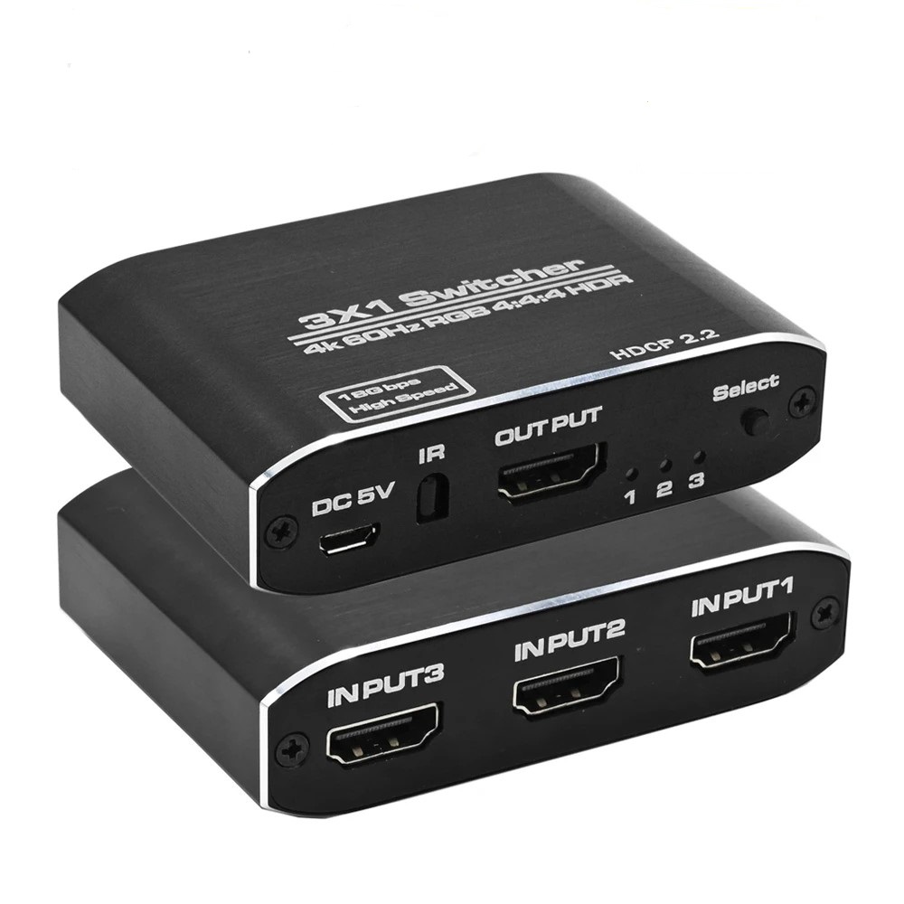 Переключатель HDMI 3 в 1 4K60Hz для PS4 PS5
