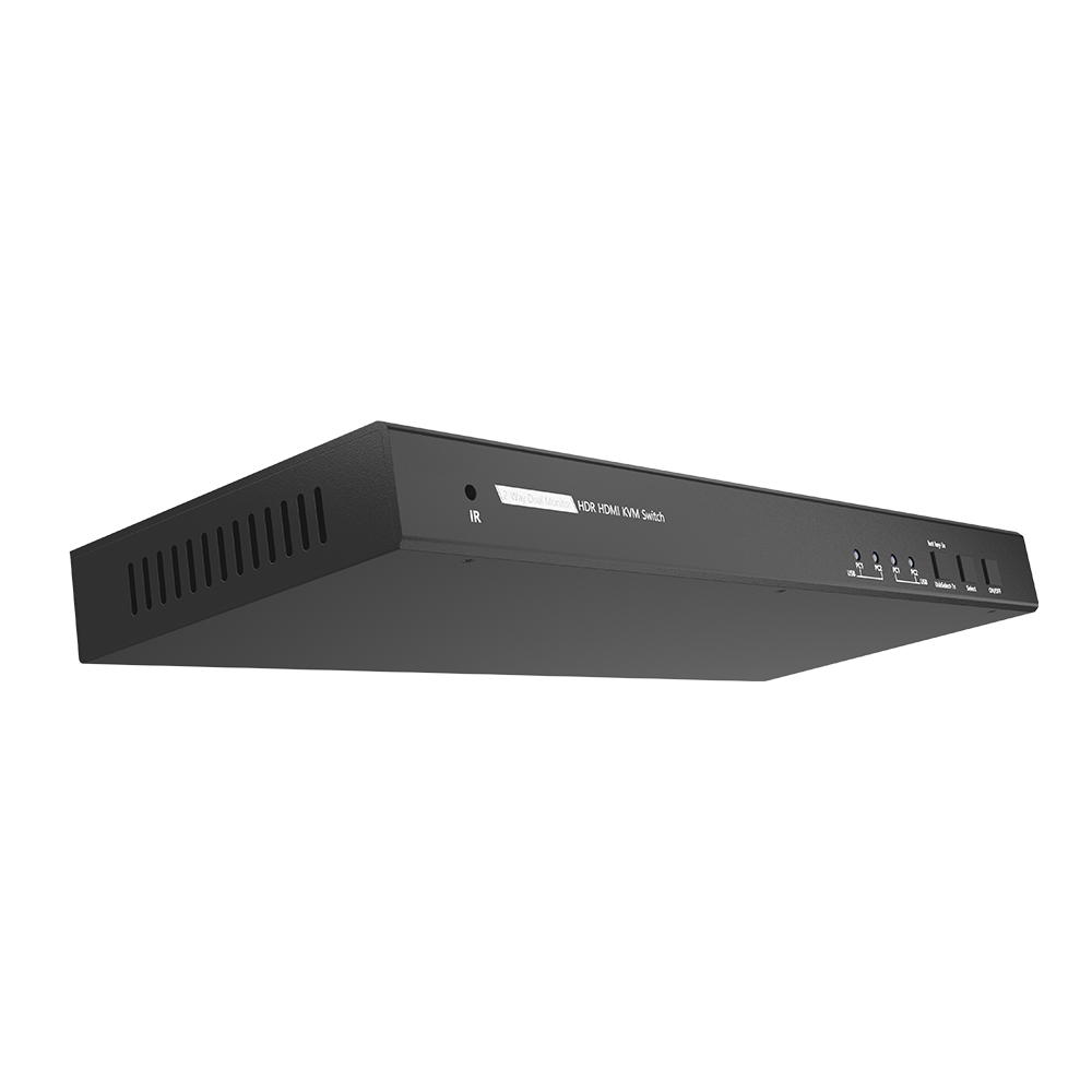 GCR PRO Переключатель KVM HDMI 2.0 2 устройства к 2 мониторам 4K60Hz HDCP 2.2 Hot key & Audio