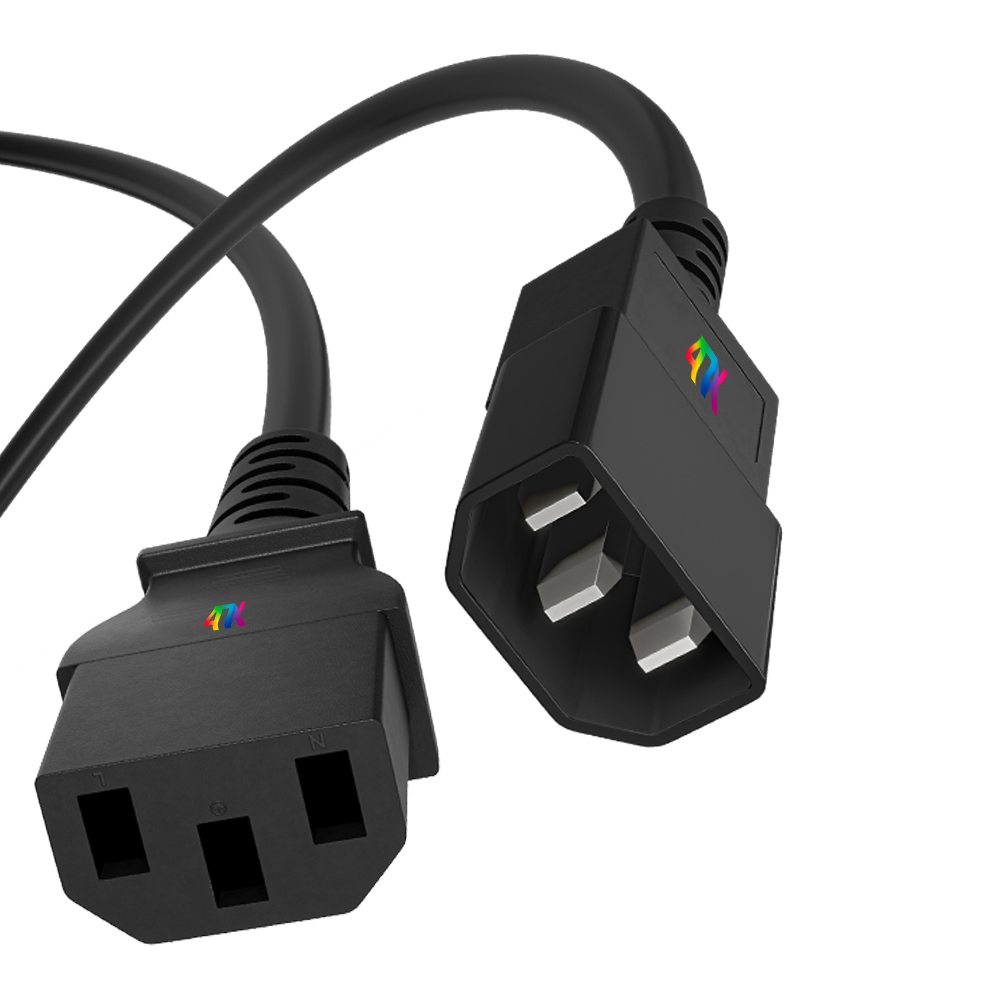 Кабель питания удлинитель C13 - C14 для UPS черный