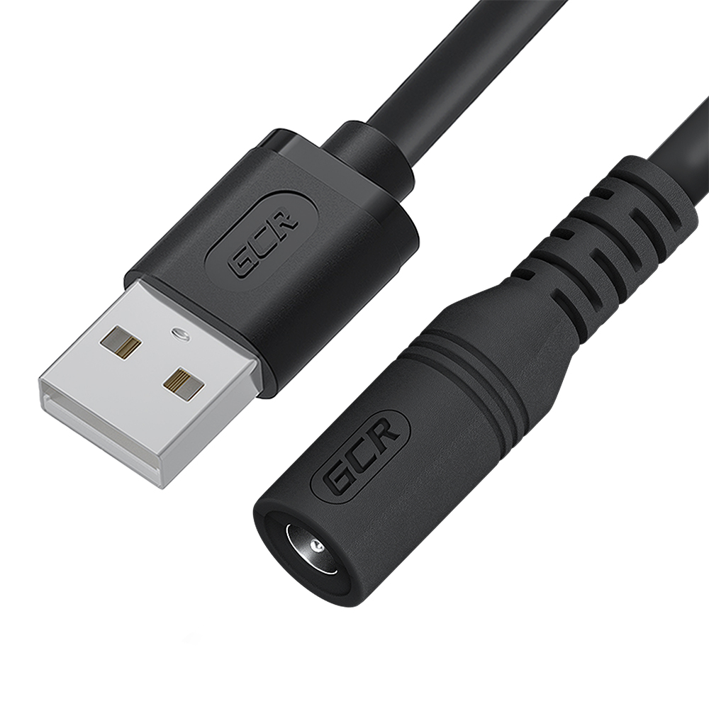 Переходник кабеля питания удлинитель USB AM [M] / DC 5.5mm [F]