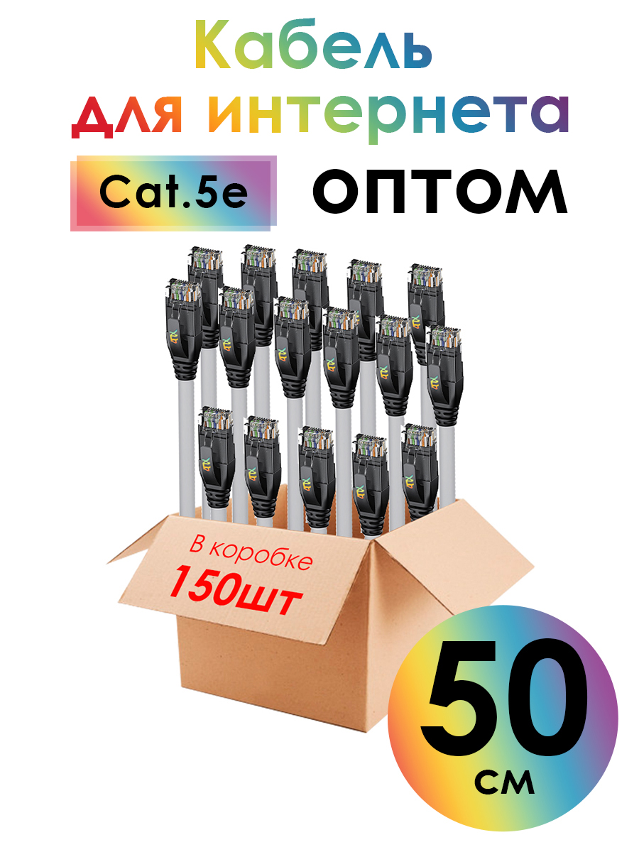 Патч-корд UTP LAN компьютерный кабель для подключения интернета cat 5e RJ45 1Гбит/c