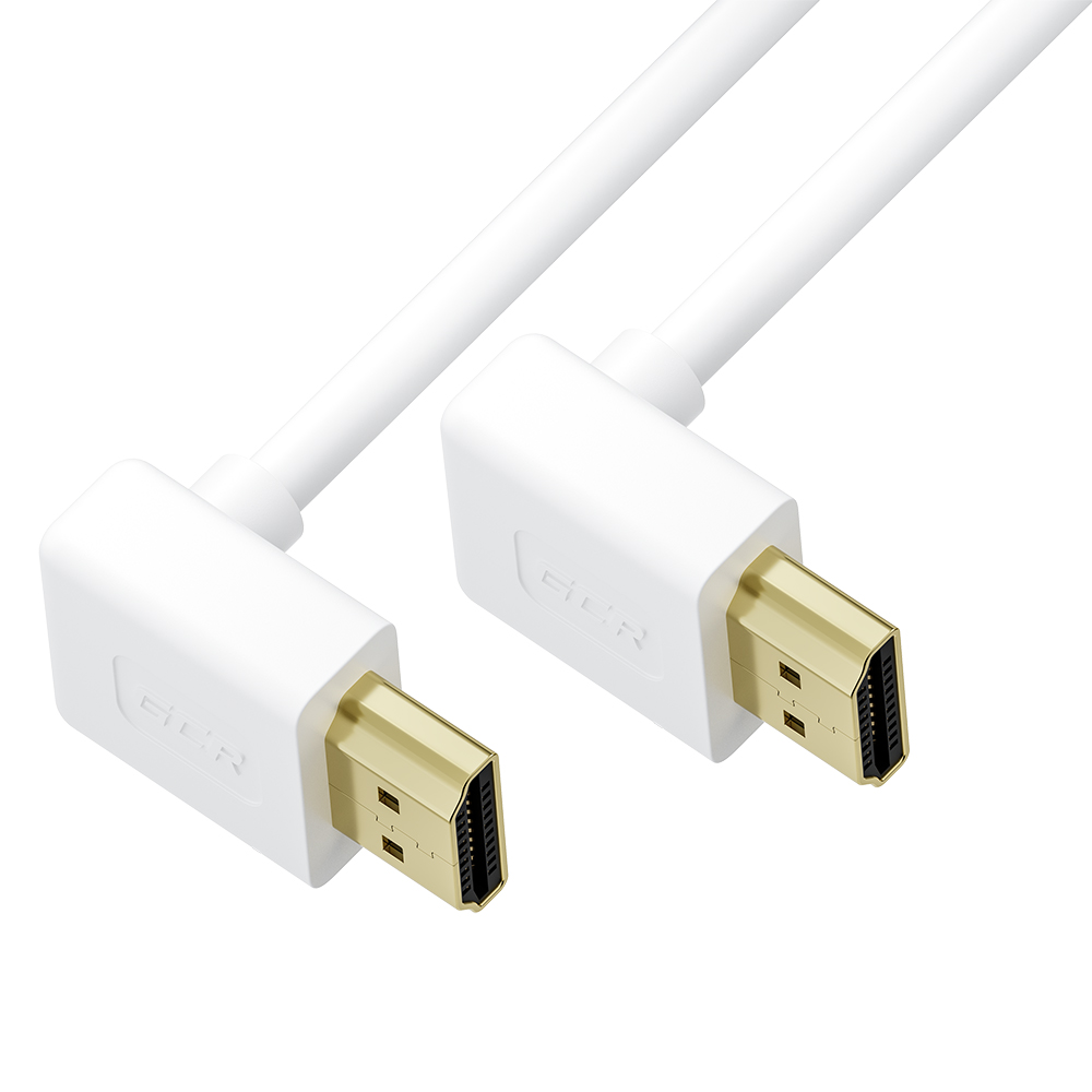 GCR PRO Кабель SLIM HDMI 2.0 угол верхний/верхний экран UHD 4K 60Hz 18 Гбит