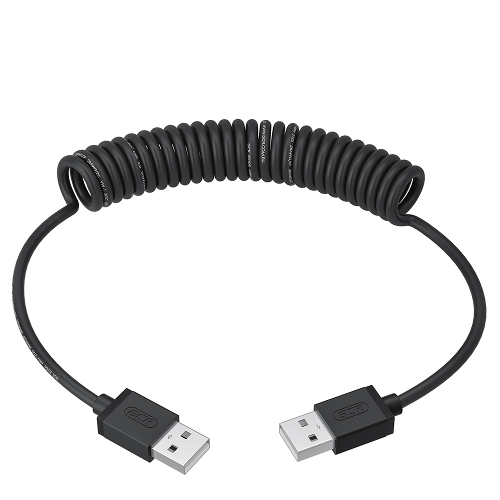 GCR PRO Кабель витой USB 2.0 AM/AM экран армирование