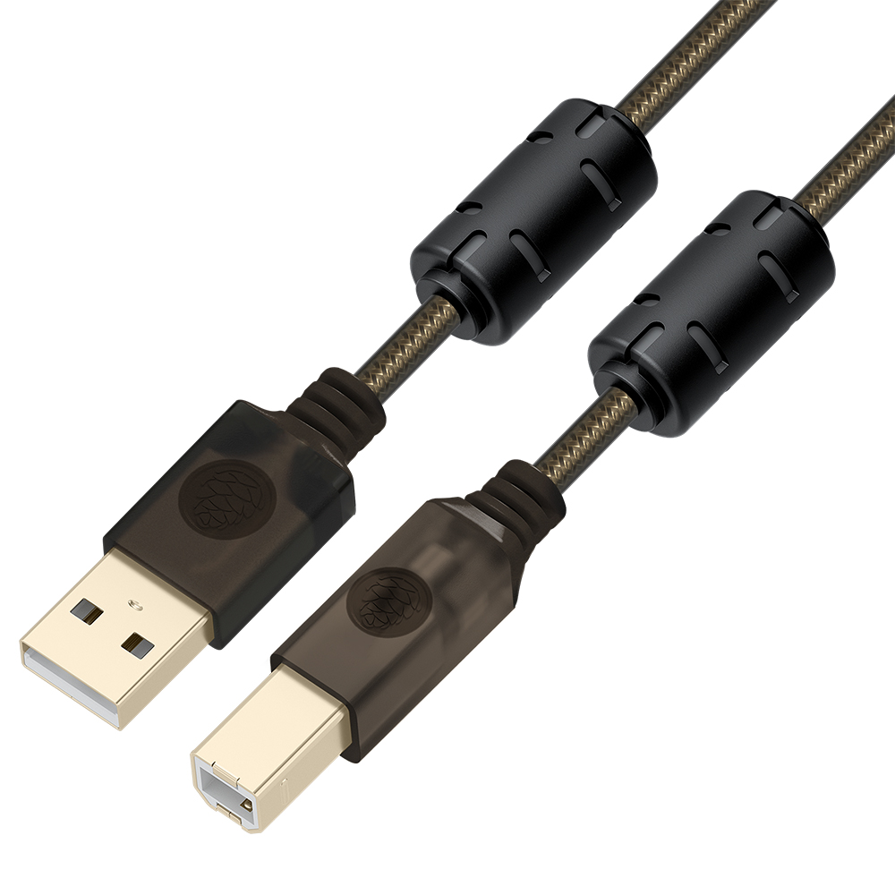 GCR PRO Кабель PROF USB 2.0 AM/BM GOLD ферриты экран армирование