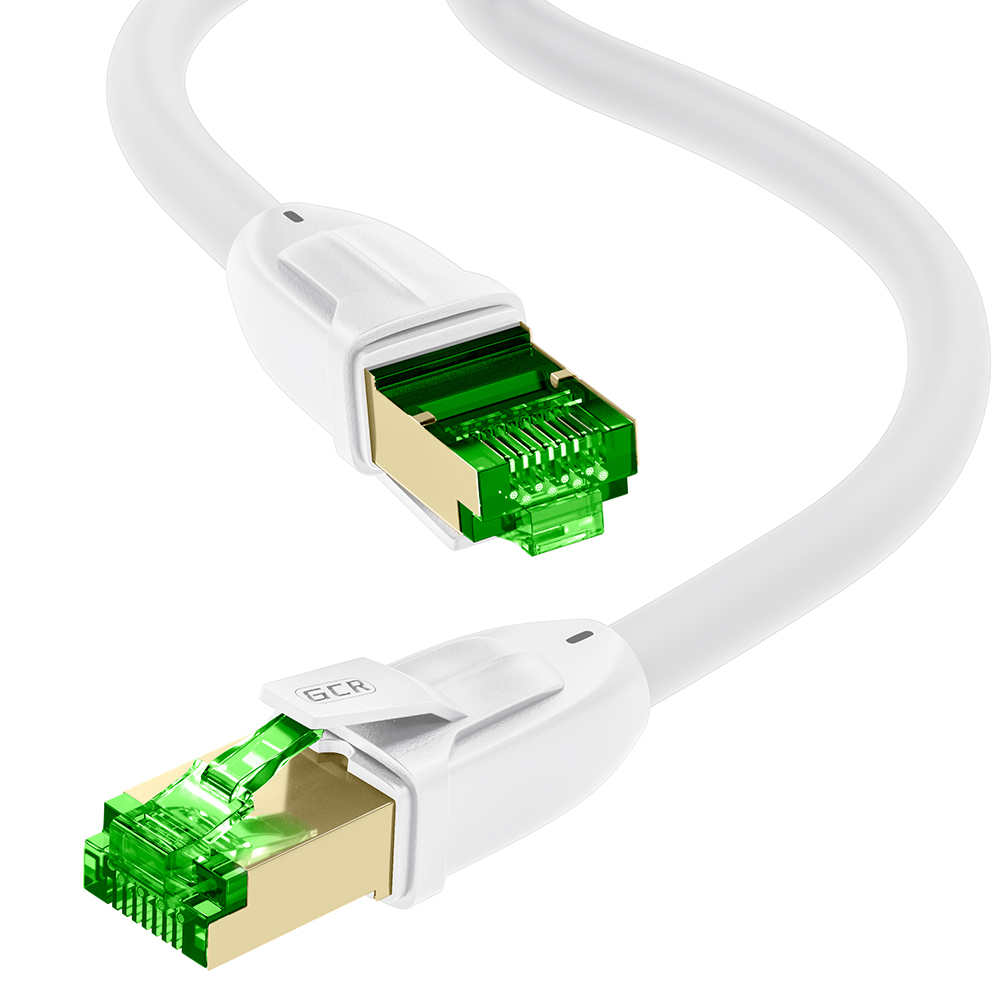 GCR PRO круглый SF/FTP Патч-корд кат.8 LSZH PROF прямой медь литой экранированные коннекторы RJ45 T568B