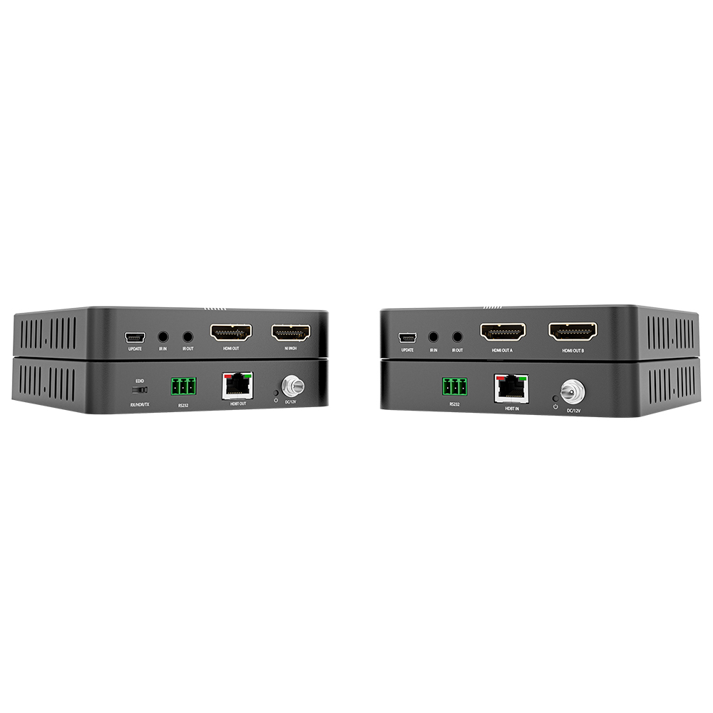 GCR PRO Удлинитель HDMI 2.0  по витой паре HDBaseT 18Гб 4K до 40м 1080P до 70м передатчик + приемник IR RS232