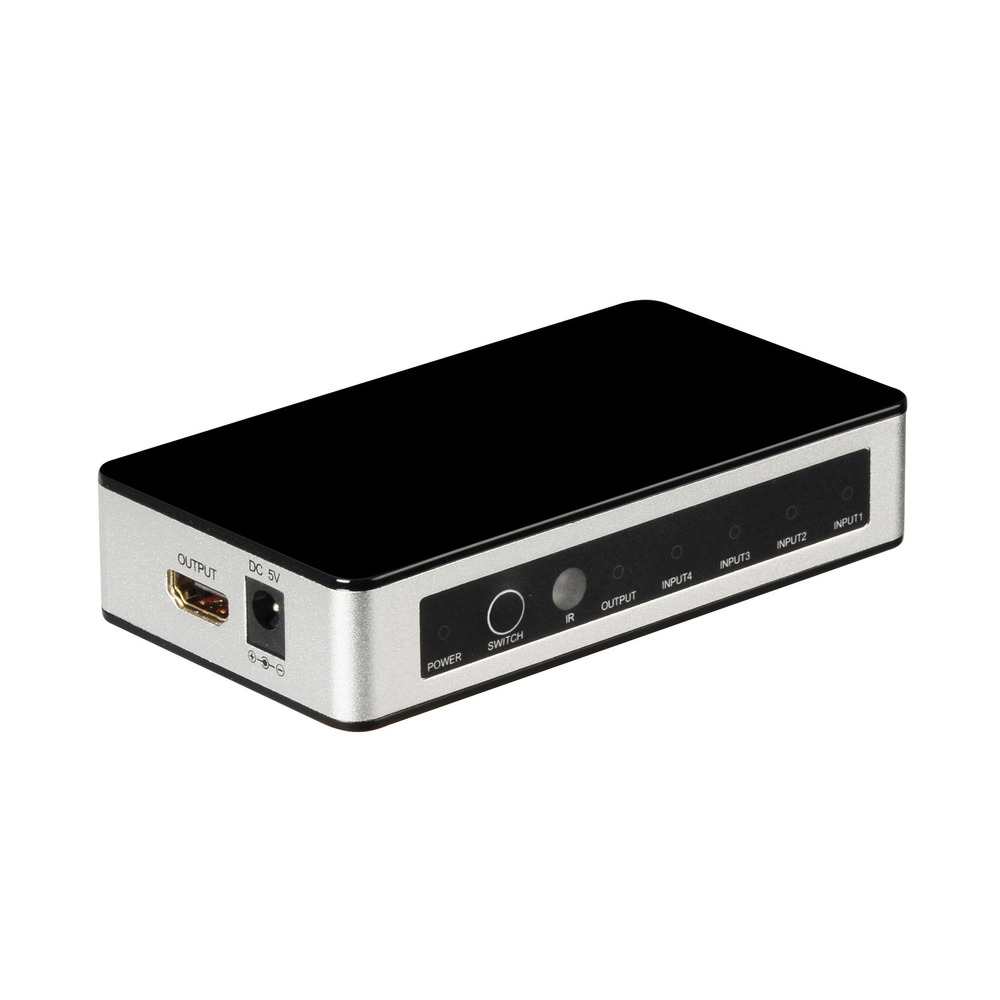 Переключатель HDMI 1.4 4x1 4K 30Hz для Smart TV PS3 PS4 + пульт ДУ