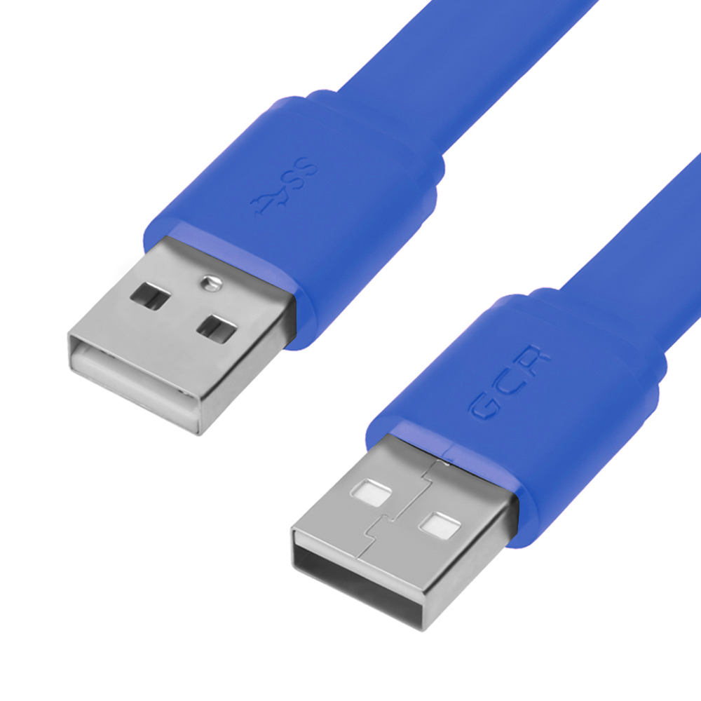 Кабель USB 2.0 AM/AM серия PROF плоский для подключения ноутбука компьютера