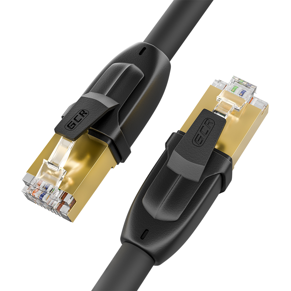 GCR PRO круглый F/FTP Патч-корд кат.7 LSZH PROF прямой медь литой экранированные коннекторы RJ45 T568B