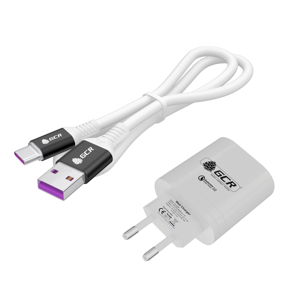 Комплект СЗУ 36W на 2 USB порта TypeA и TypeC + кабель TypeC PD