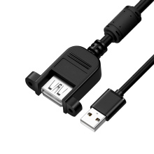 GCR PRO Удлинитель PROF USB 2.0 AM/AF крепление под винт феррит экран армирование