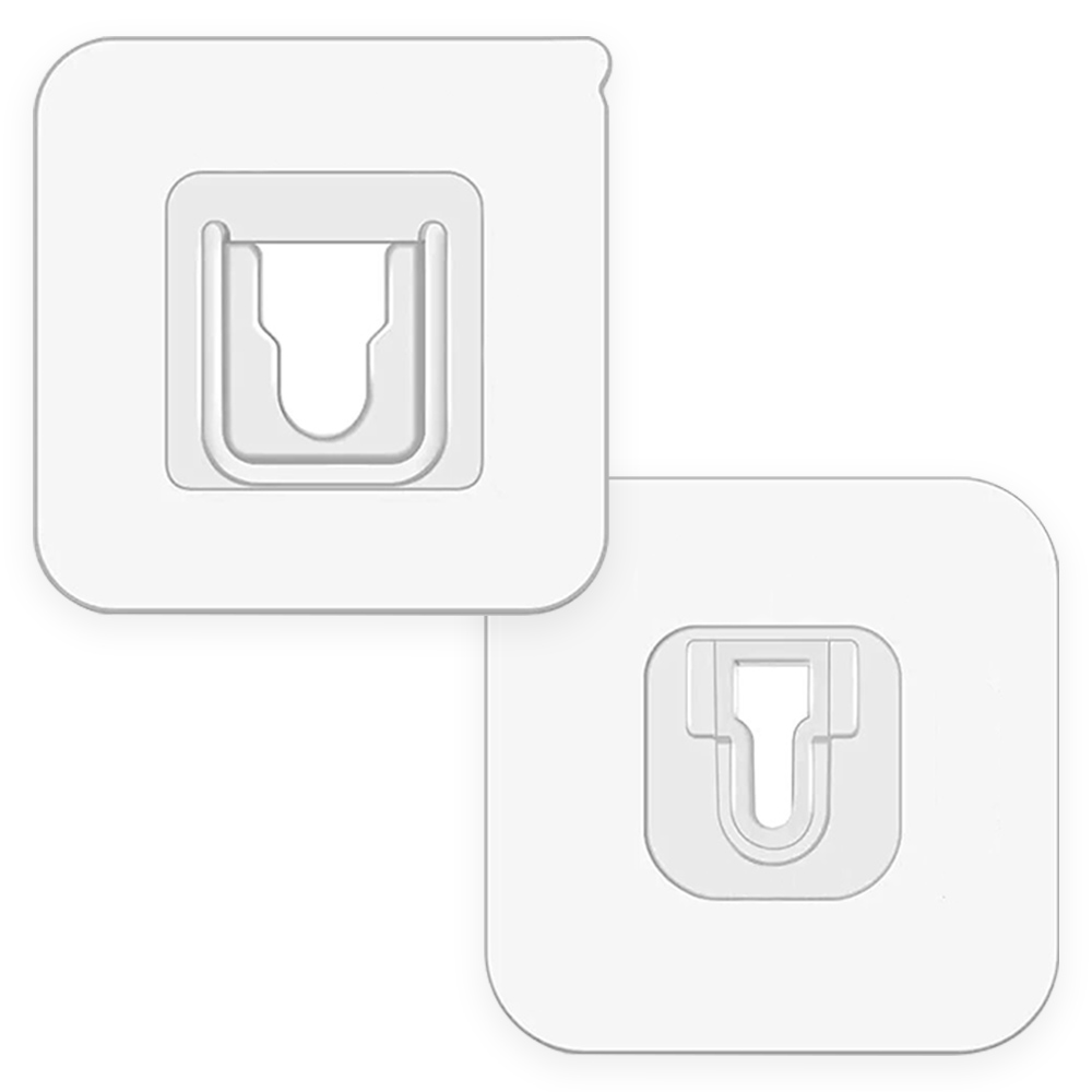 Универсальный самоклеящийся крючок из двух пластин  (набор 2 шт)